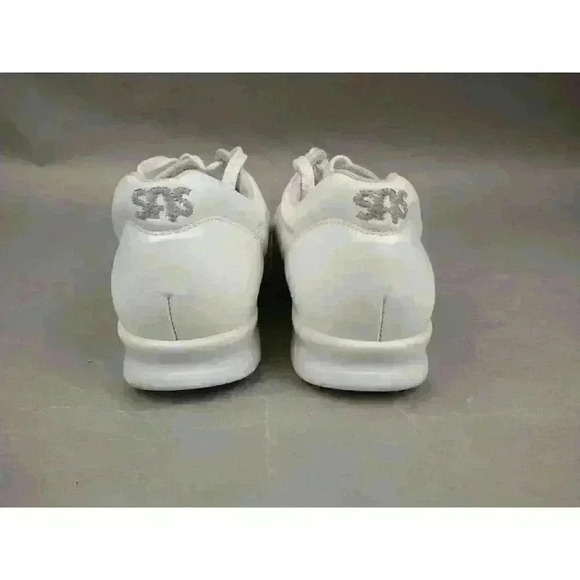SAS Free Time White Leather Lace Up Walking Work Nurse Shoes Women's 6.5 M - Picture 5 of 14